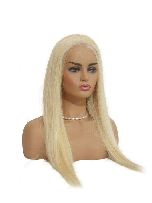 Long Blonde Pre Plucked Bleached Knots wigs Pure 613 Blonde Human wigs With Baby Hair