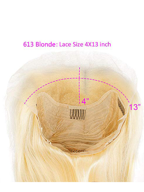 613 Short Bob Human Lace Wigs Bleached Knots Lace Wigs for Women-Chloewigs